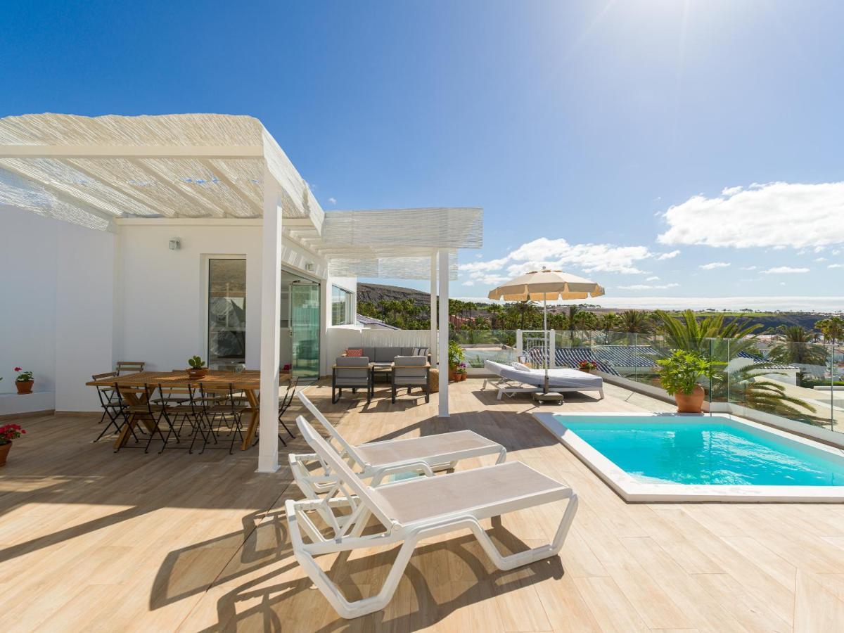 Pasitoblanco Porto Mare 7 Seaview Villa Private Heated Pool Pasito Blanco Buitenkant foto